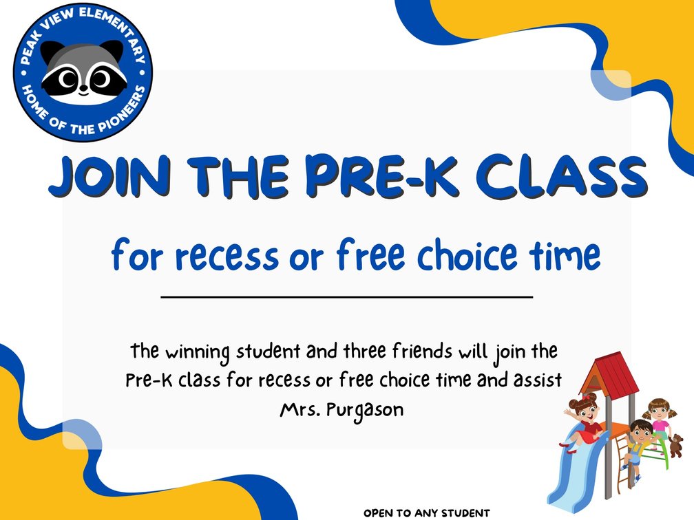 Recess or Free Choice Time with Pre-K