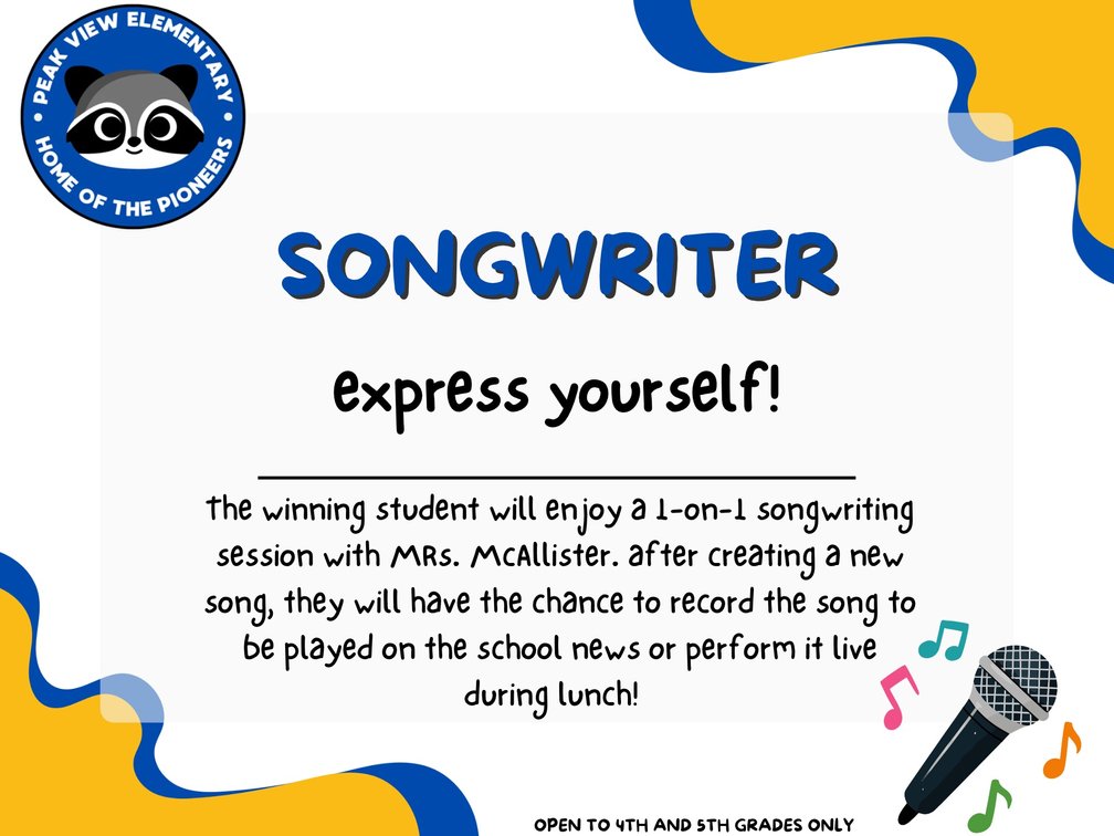 Write Your Own Original Song with Mrs. McAllister