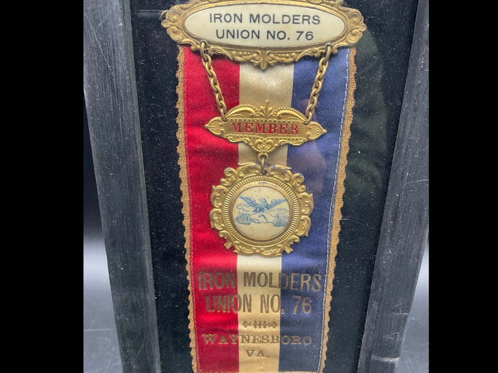 Waynesboro, VA Iron Molders (VMC) Union No. 76 Badge