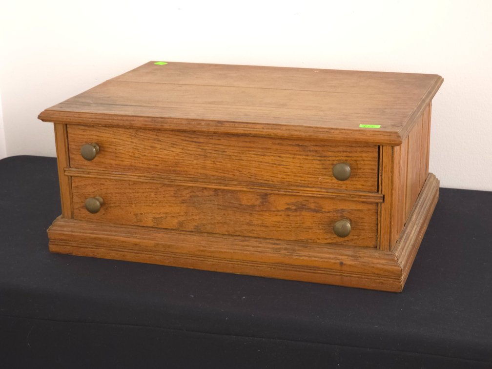 Country Store Counter-Top Spool Cabinet
