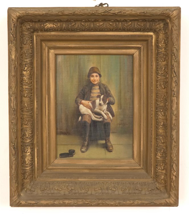 Michele Falanga (American, 1870-1942) Shoe Shine Boy