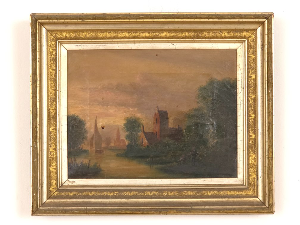 American or European School (19th Century) Landscape Painting
