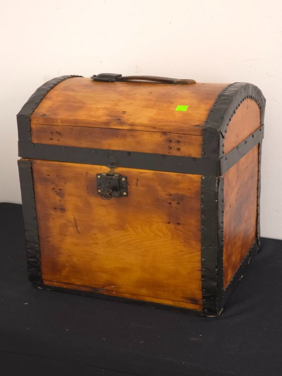 Small Wooden Storage Trunk