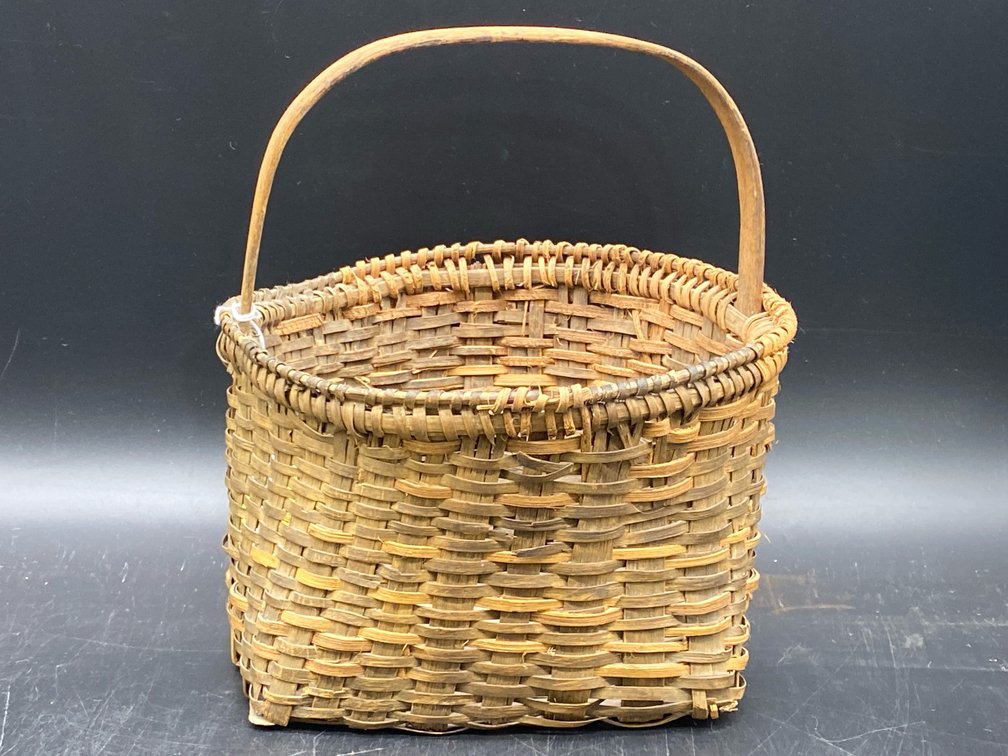 Splint Oak Egg Gathering Basket