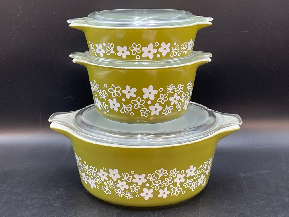 Pyrex Spring Blossom Casserole Trio