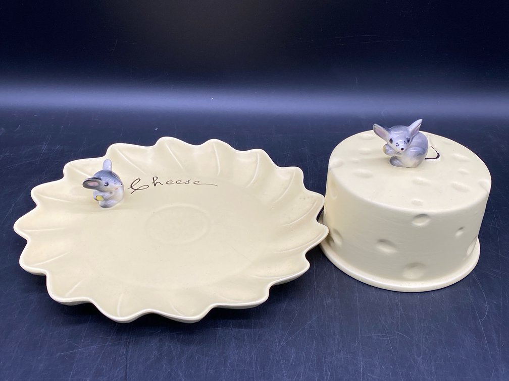 Kitsch California pottery Cheese Platter