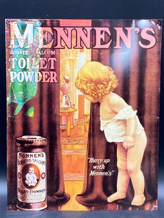 Mennen's Borated Talcum Powder Adviertisment