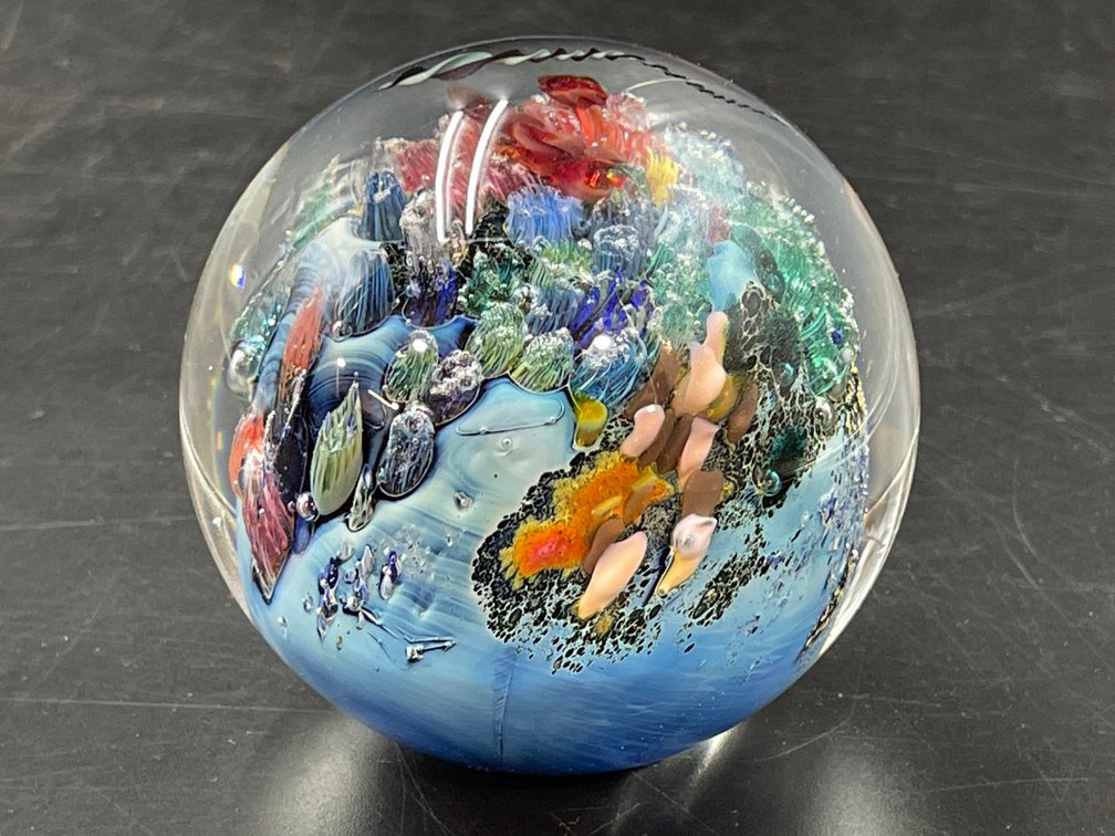 Josh Simpson 1994 Studio Art Glass Paperweight