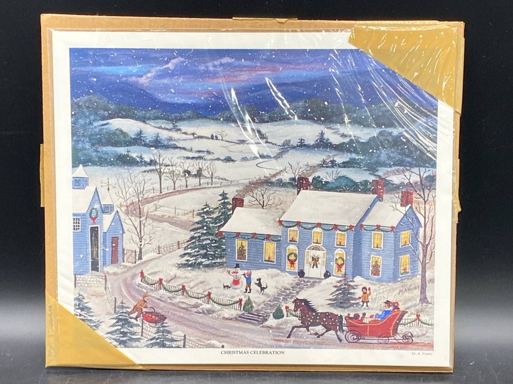 M. A. Vessey "Christmas Celebration" Print