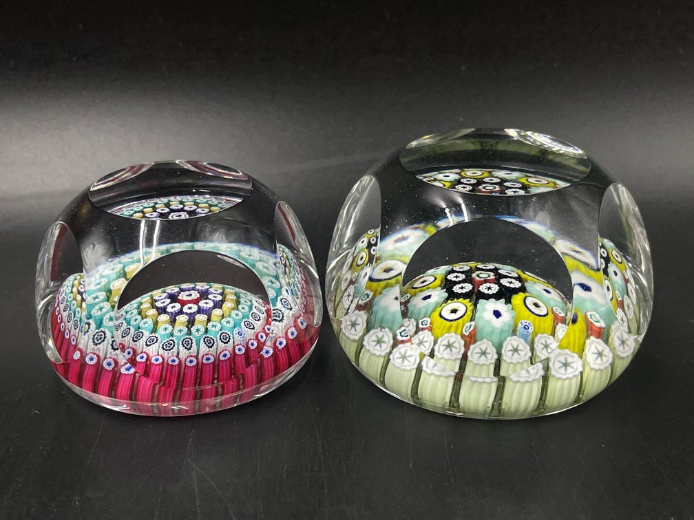 Millefiore Glass Paperweights