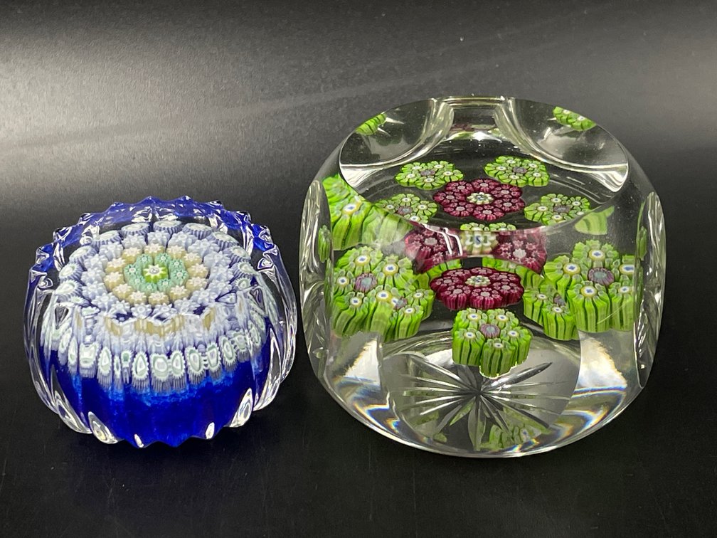 Vintage Millefiori Glass Paperweights