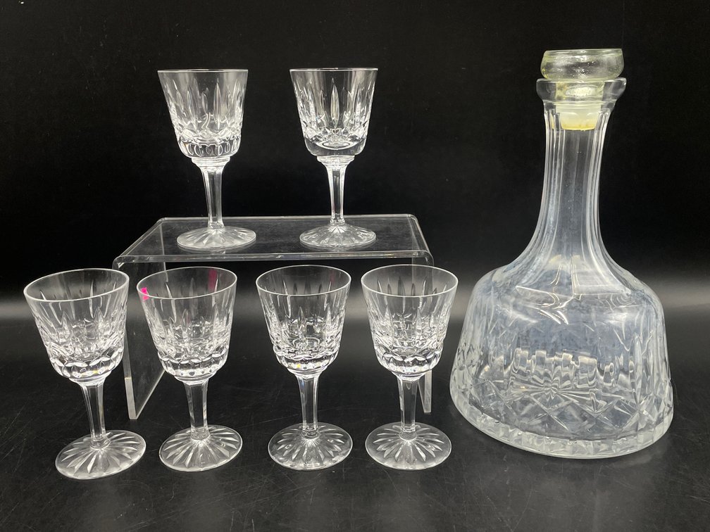 Atlantis "Fatima" Crystal Claret Wine & Decanter Set
