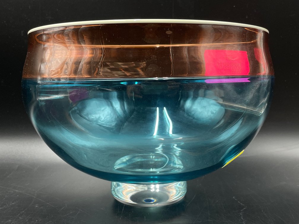 1989 Brand & Greenberg Art Glass Bowl