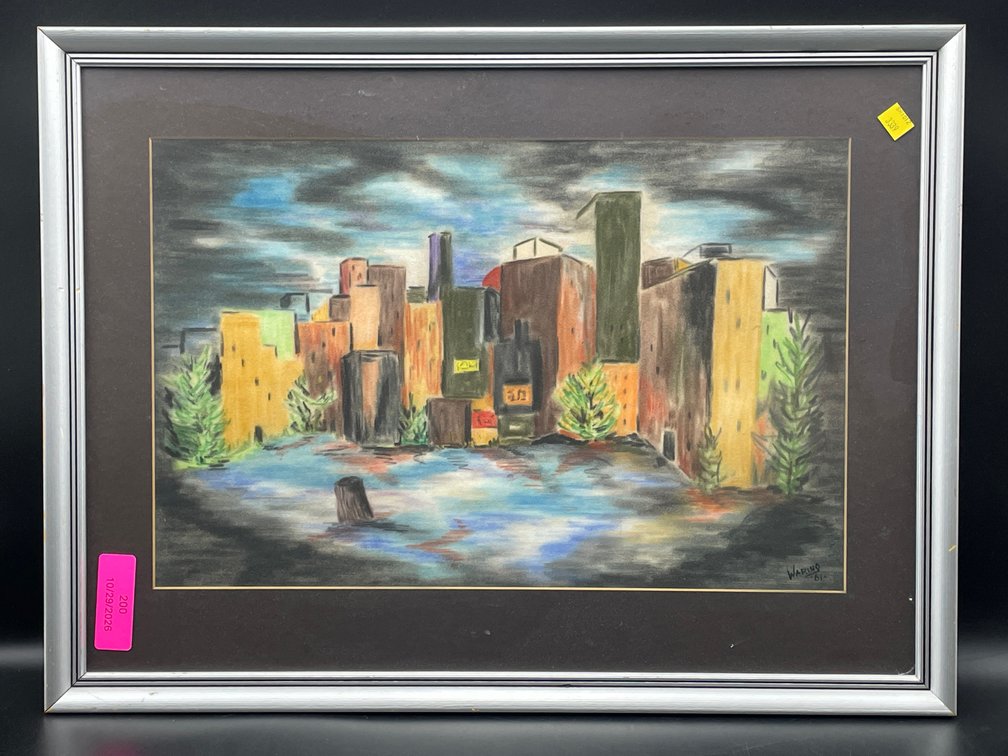 2001 Signed Impressionist Print
