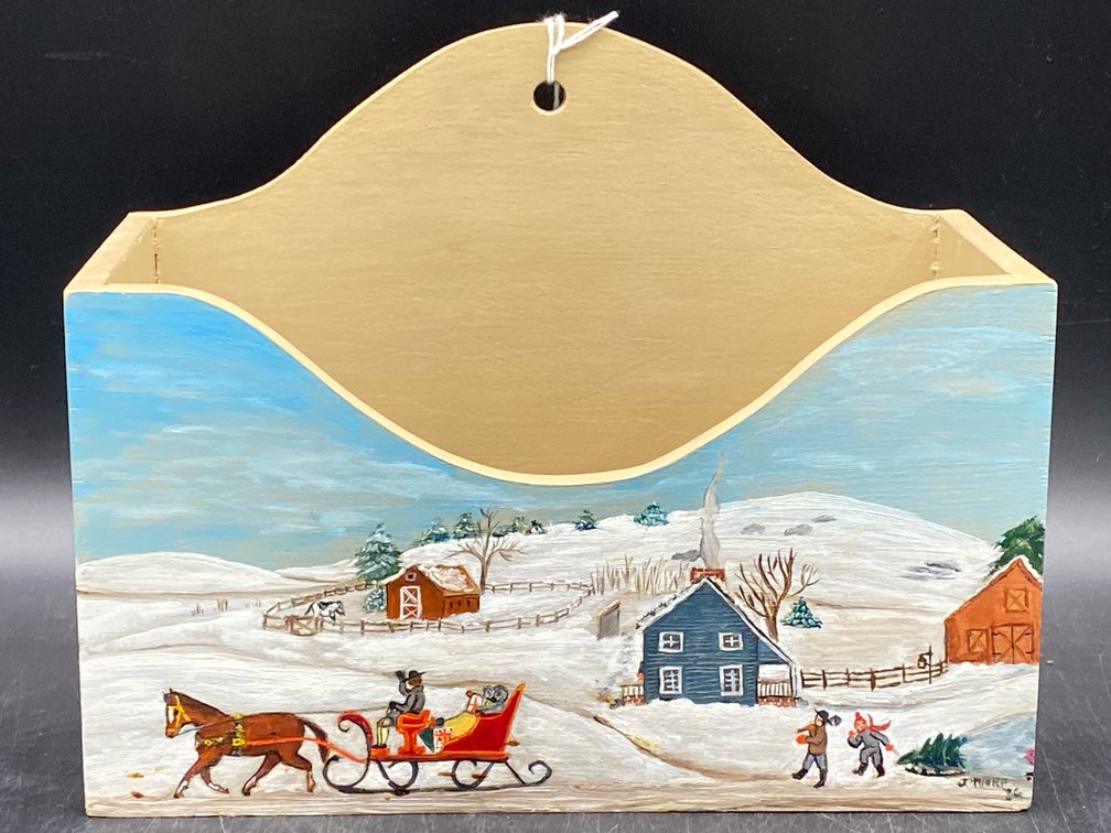 J. Thorp Handpainted Folk Art Mail Box