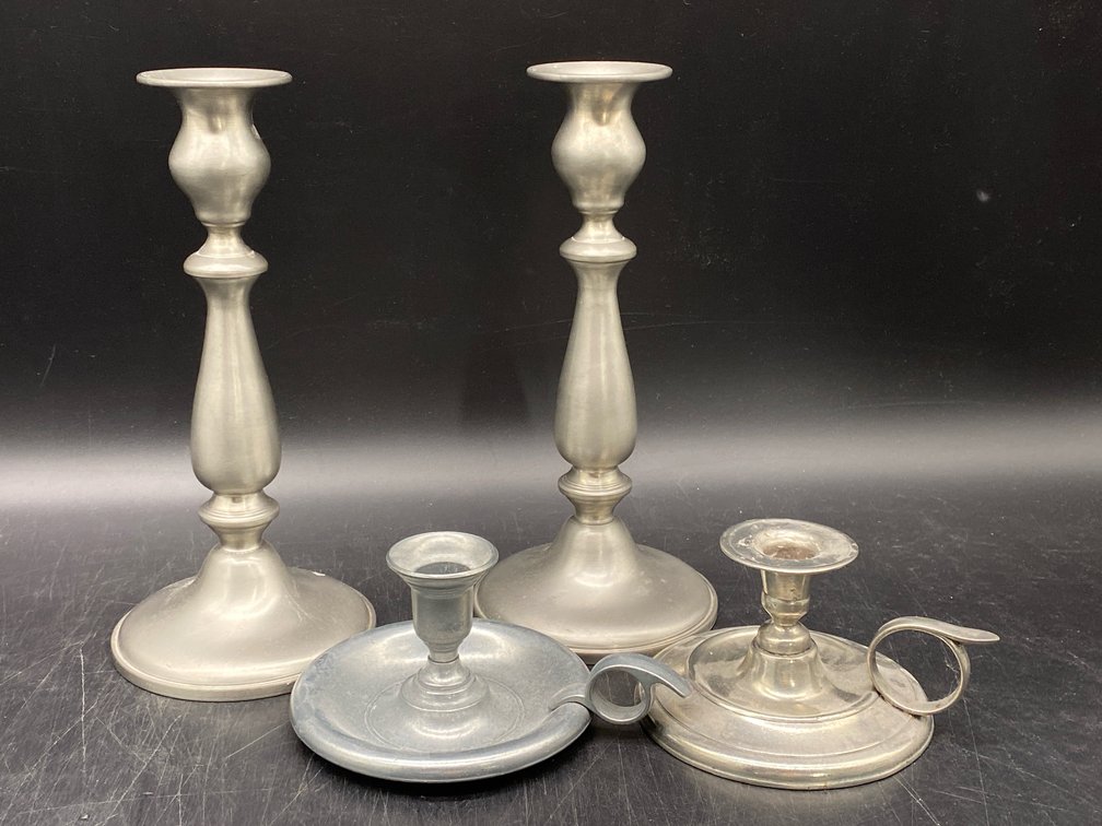 Pewter Candlesticks