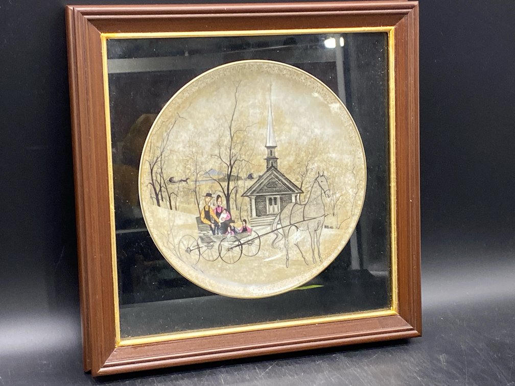 P. Buckley Moss Framed Decorative Plate