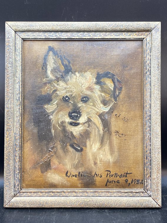 Folk Art Dog Portrait