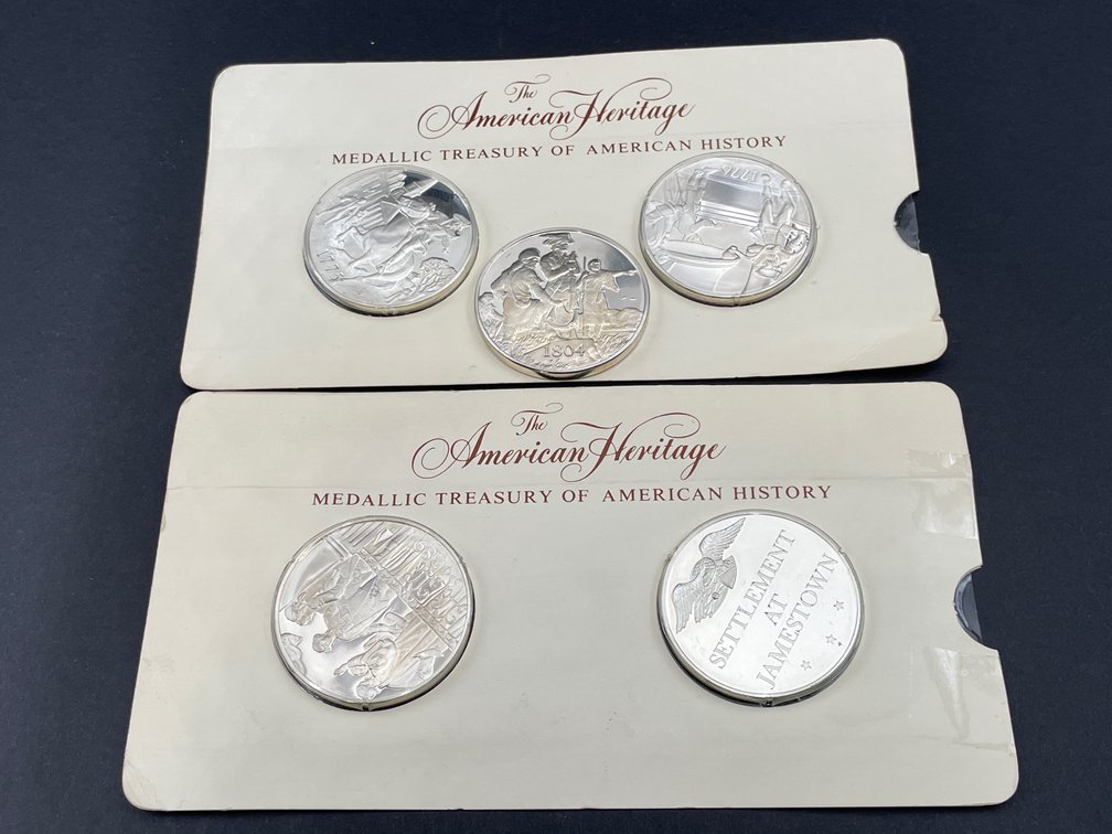 Sterling American Heritage Medallions