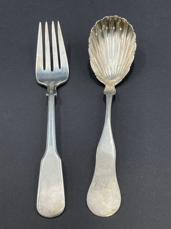 Sterling & Coin Silver Lot of 2