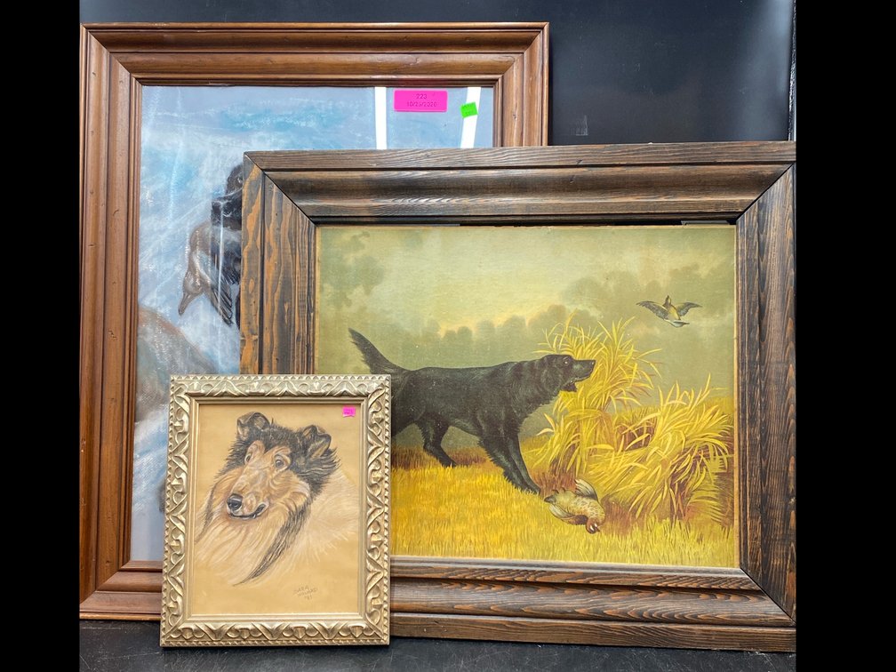Framed Dog Art