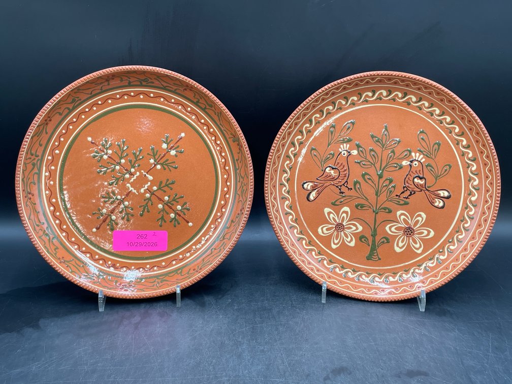 Greenfield Village Pottery Redware Pie Plates