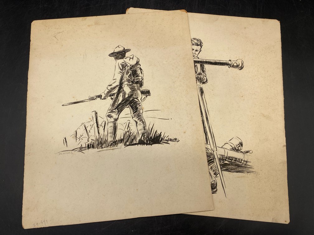 Herbert B. Hicks Soldier & Related Drawings