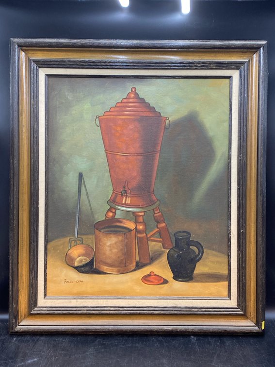 Frank Lean Framed Oil on Canvas