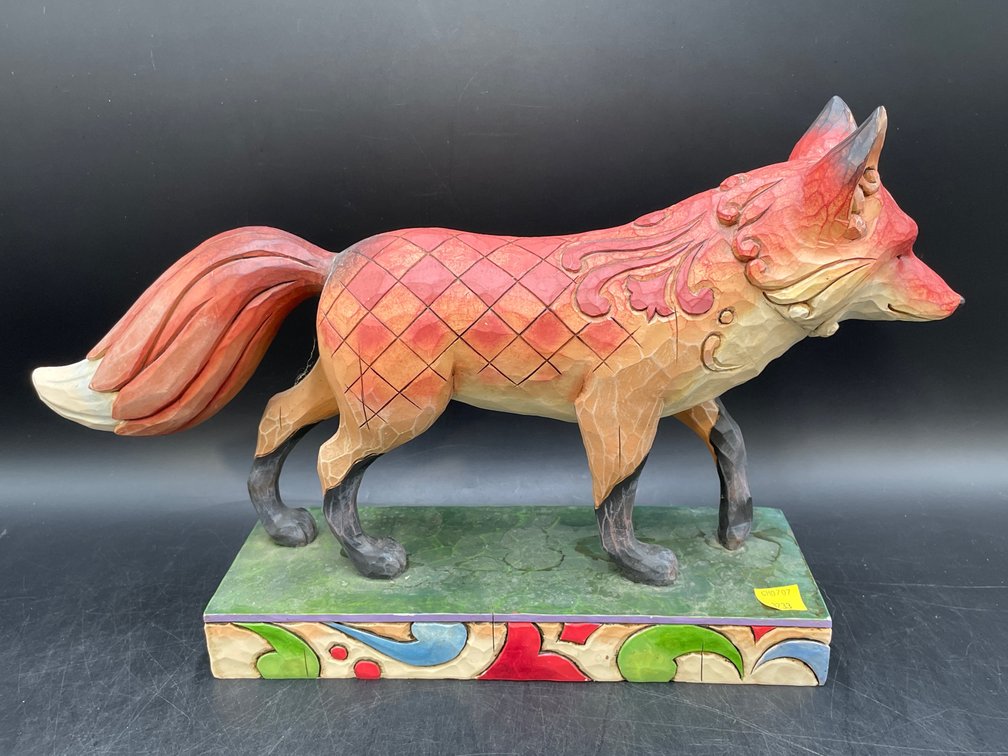 2007 Jim Shore Heartwood Creek Fox Garden Statue