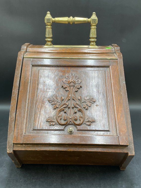 English Wooden Coal Hod