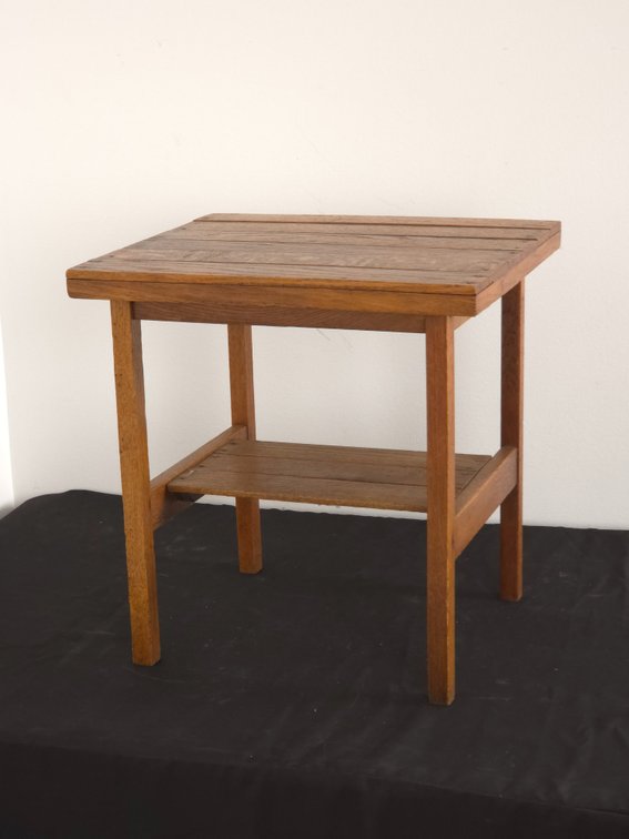 Slatted Side Table