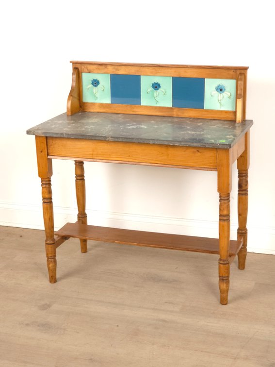 Art Nouveau Marble Top Table