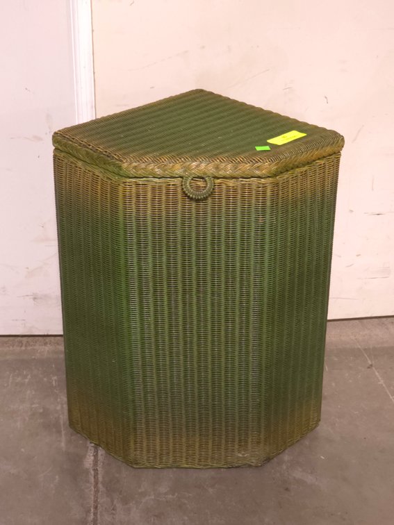 Wicker Corner Hamper