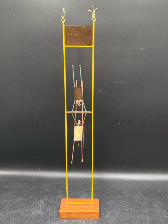 Kenneth J. Beer Kinetic Style Metal Sculpture