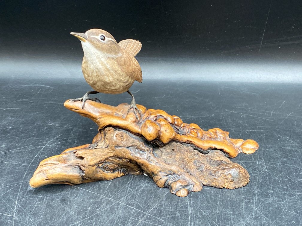 1989 W. Baker Perched Bird Sculpture