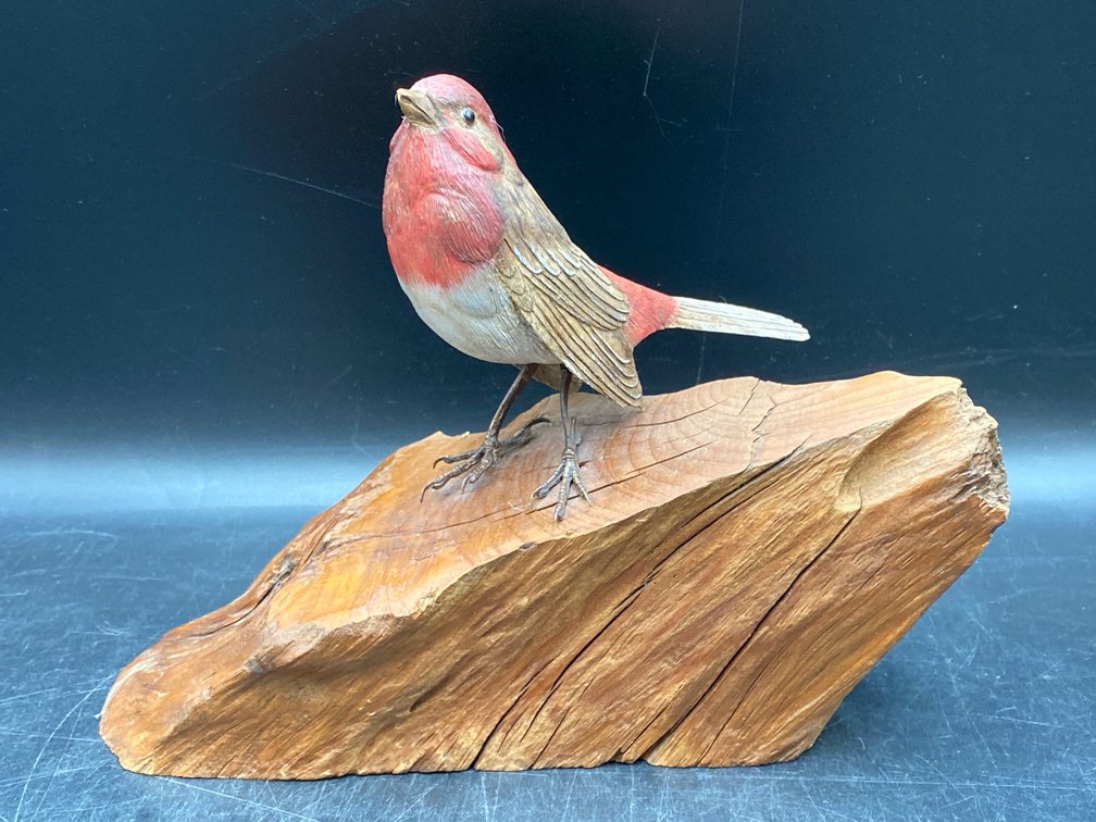 1991 Ken Lowenstine Hand Crafted Wood Sculpture