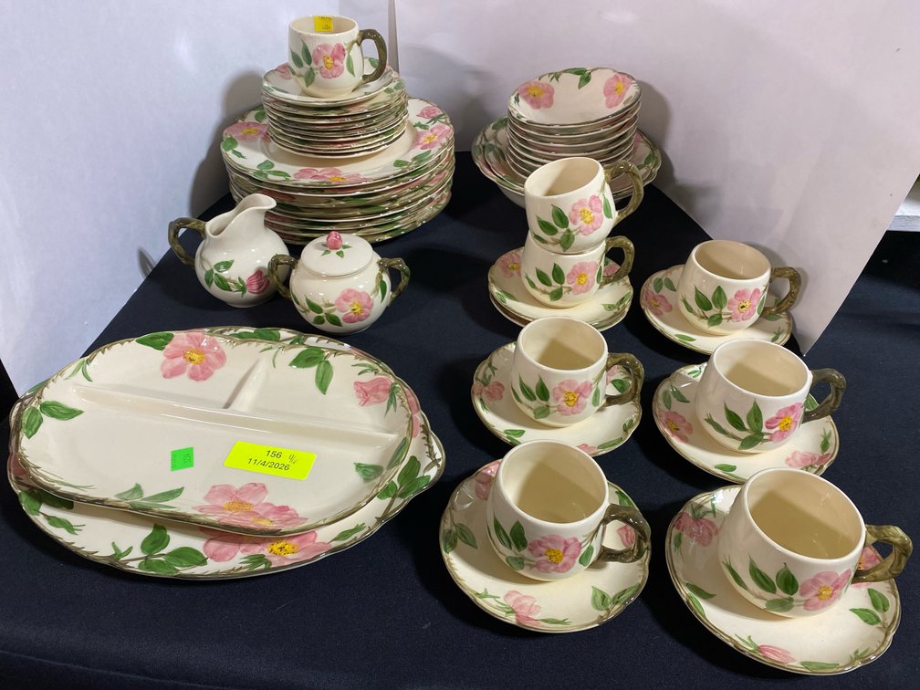 Franciscan “Desert Rose” Earthenware Dinner Set