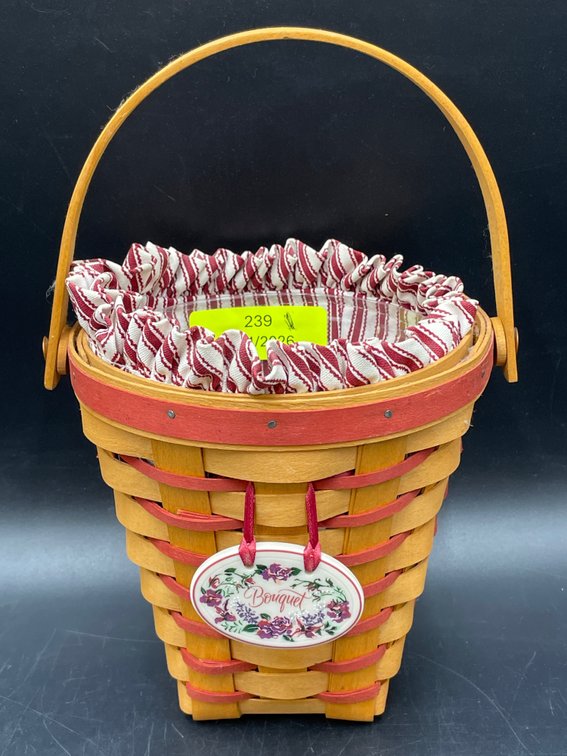 1996 Longaberger Sweetheart Bouquet Basket