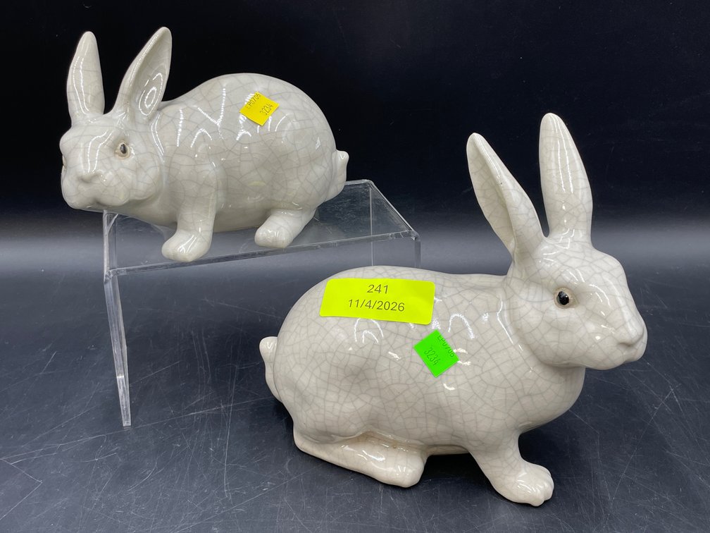 Ceramic Rabbit Figurines