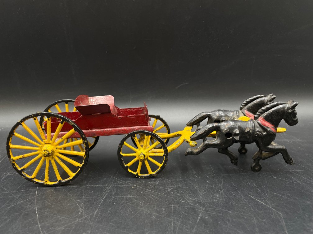 Cast Iron Wagon & Horses