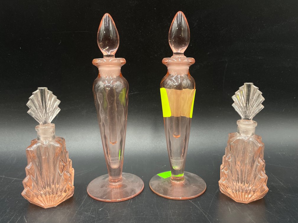 Depression Glass Perfume Bottles