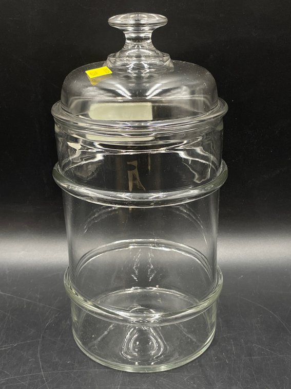 Antique Clear Glass Sweetmeat Jar