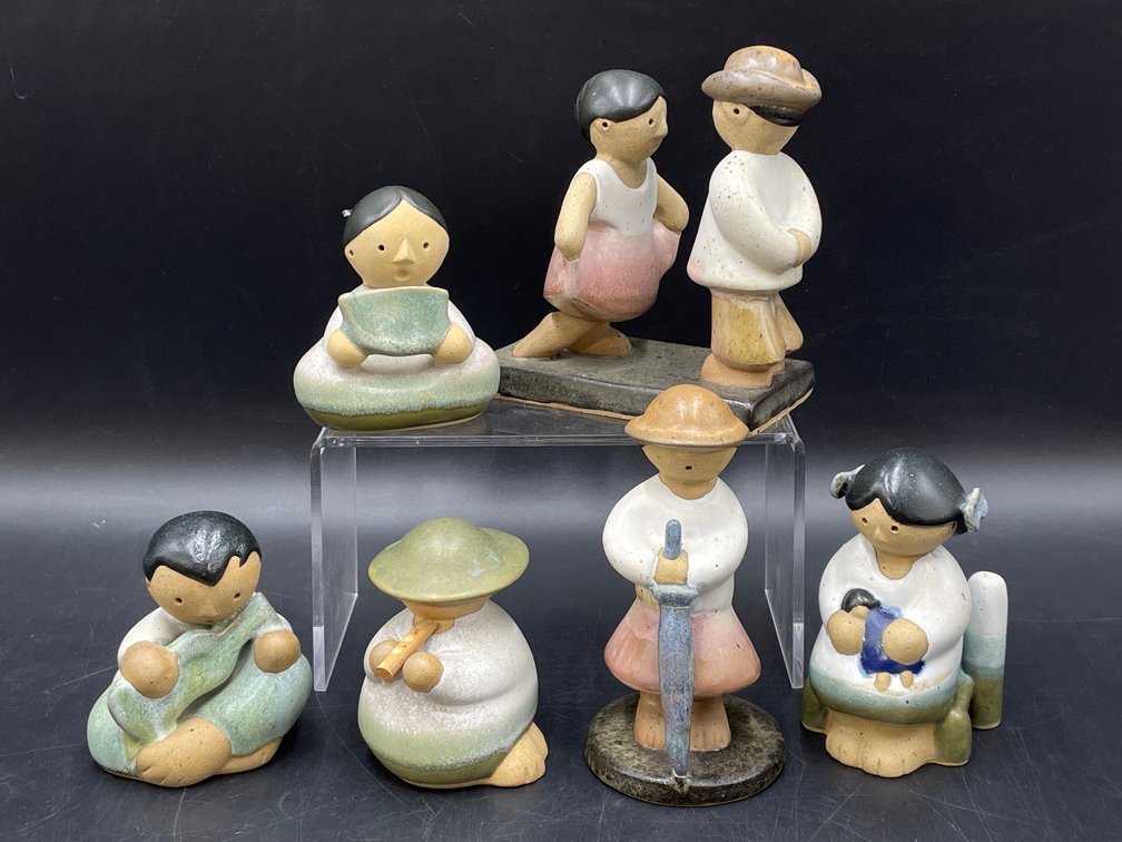 Mexican Clay Folk Art Figures