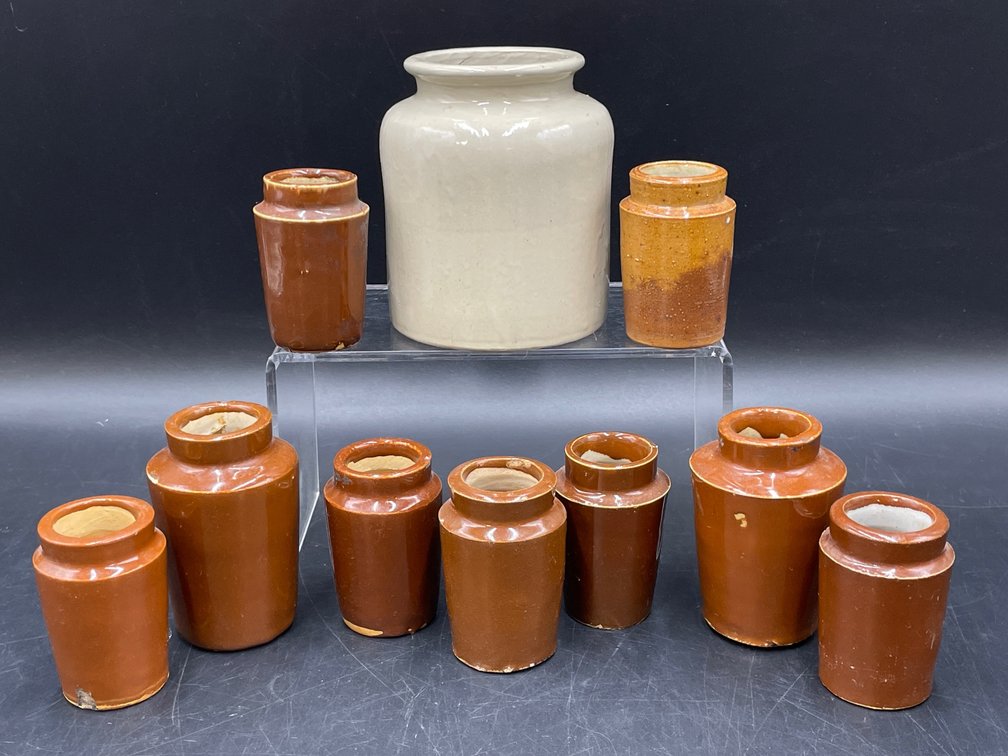 Miniature Stoneware Crocks
