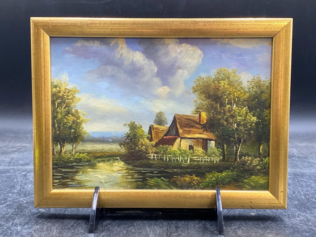 Rural Oil on Board Painting