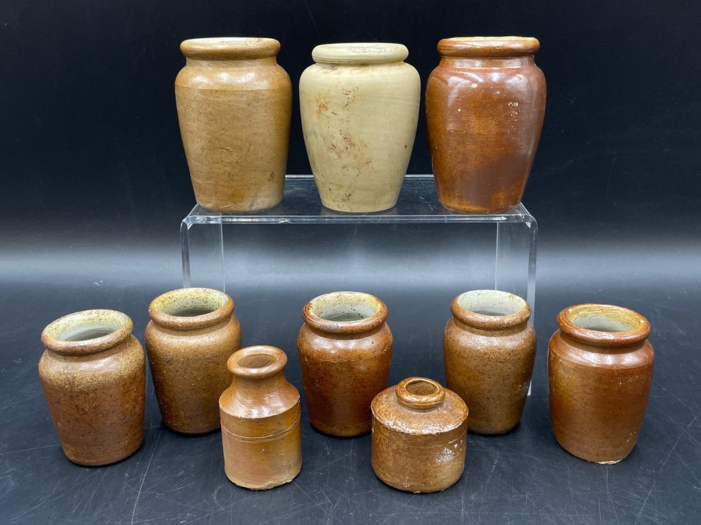 Glazed Earthenware Mini Crocks