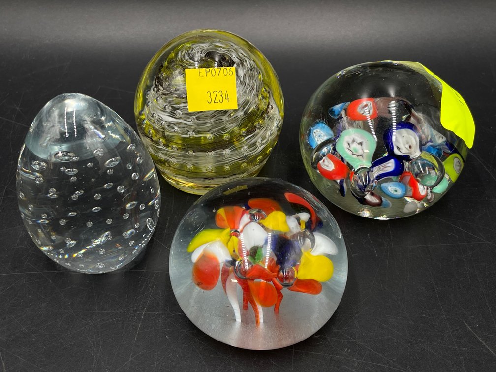 Art Glass Paperweight Assortment