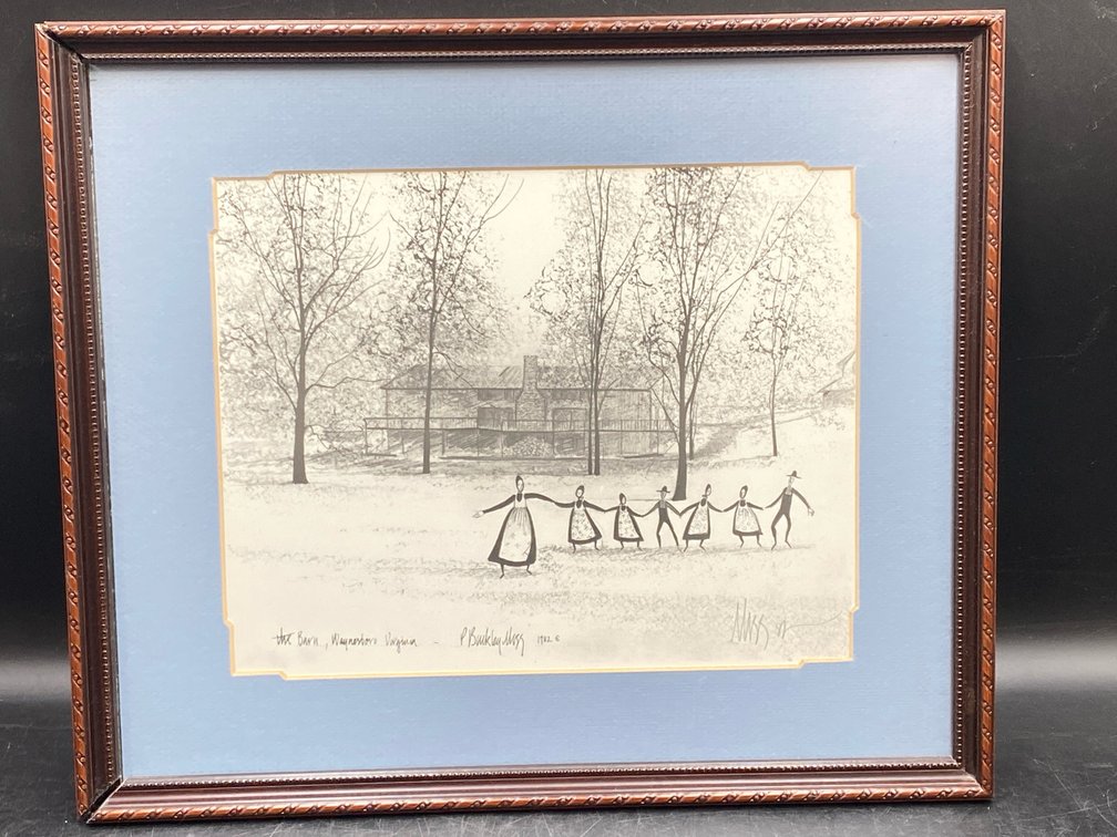 1982 P. Buckley Moss Framed Lithograph