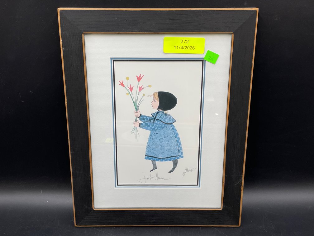 1995 P. Buckley Moss Limited Edition Art