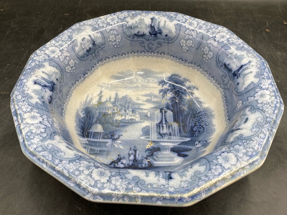 Medina Stoneware Transferware Bowl